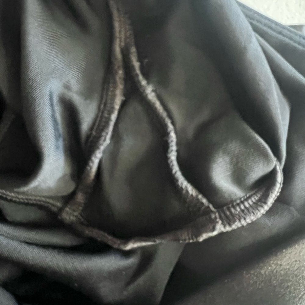 Spanx Faux Leather Black Leggings, S - Picture 9 of 10